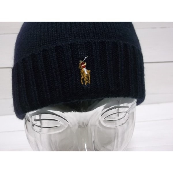 ニットキャップ ワンポイント ニット帽 ネイビー 紺 PR4-266 ニットキャップ ワンポイント ニット帽 ネイビー 紺 PR4-266