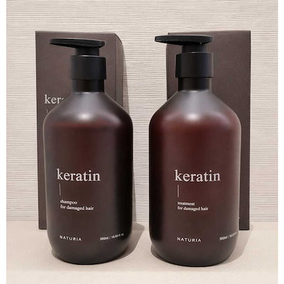 Qoo10] NATURIA professional ケラチンシャンプー&トリートメント セッ