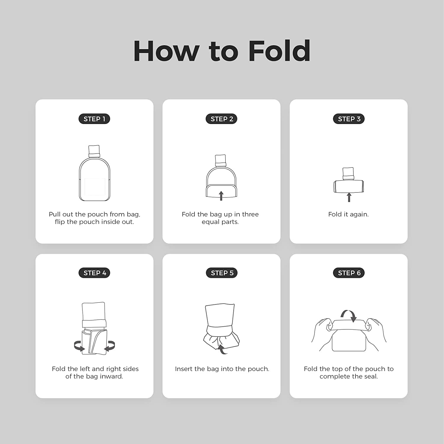 [pack all] 軽量バックパック 折りたたみ リュック撥水加工 ハイキングデイパック 18L コンパクト アウトドア 旅行 便利グッズ（ブラック）