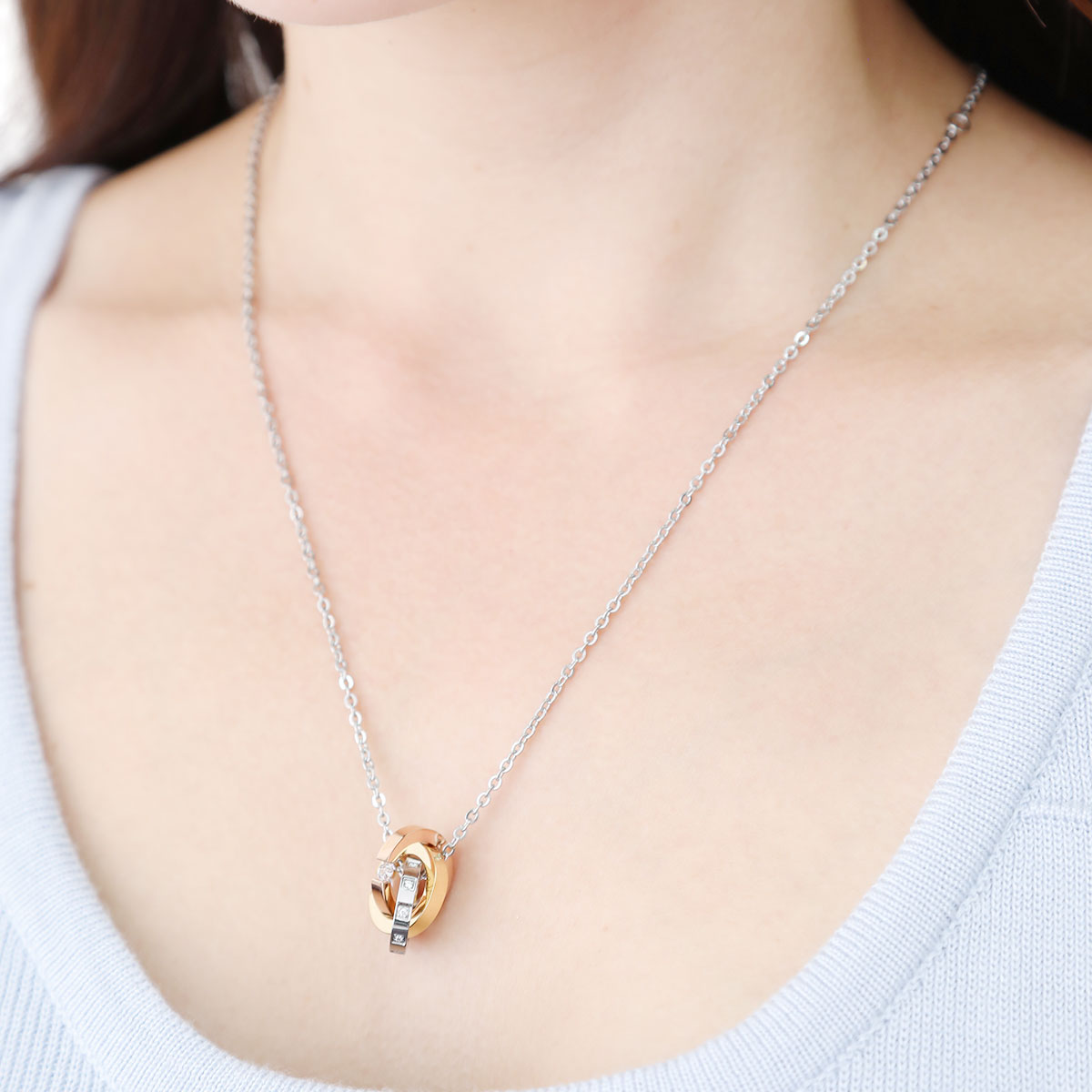 ネックレス メンズ レディース サージカルステンレス製 キュービックジルコニア Zanipolo Terzini ザニポロタルツィーニ お肌に優しい 金属アレルギー対応 トリプルリング ペアネックレス ネックレス メンズ レディース サージカルステンレス製 キュービックジルコニア Zanipolo Terzini ザニポロタルツィーニ お肌に優しい 金属アレルギー対応 トリプルリング ペアネックレス