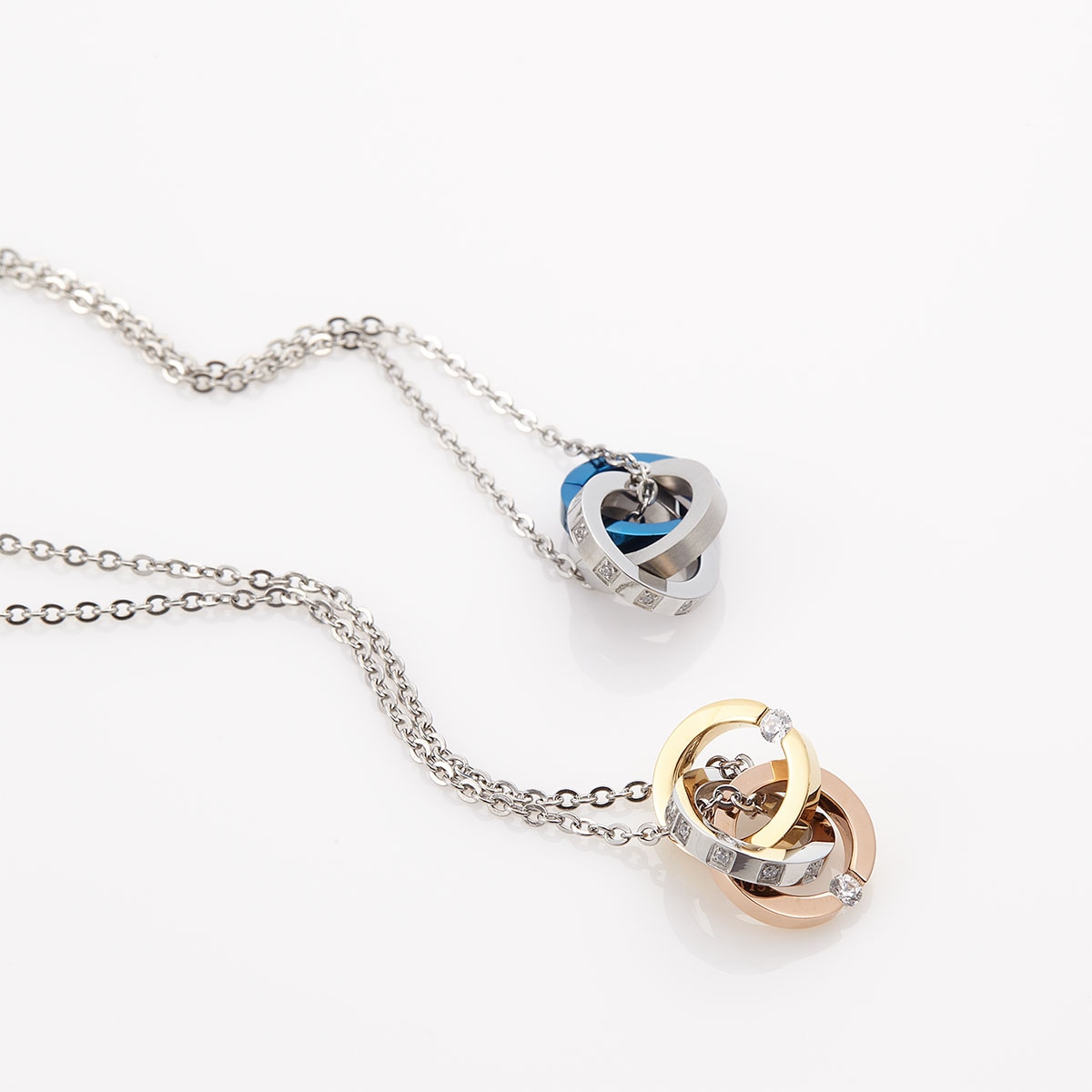 ネックレス メンズ レディース サージカルステンレス製 キュービックジルコニア Zanipolo Terzini ザニポロタルツィーニ お肌に優しい 金属アレルギー対応 トリプルリング ペアネックレス ネックレス メンズ レディース サージカルステンレス製 キュービックジルコニア Zanipolo Terzini ザニポロタルツィーニ お肌に優しい 金属アレルギー対応 トリプルリング ペアネックレス