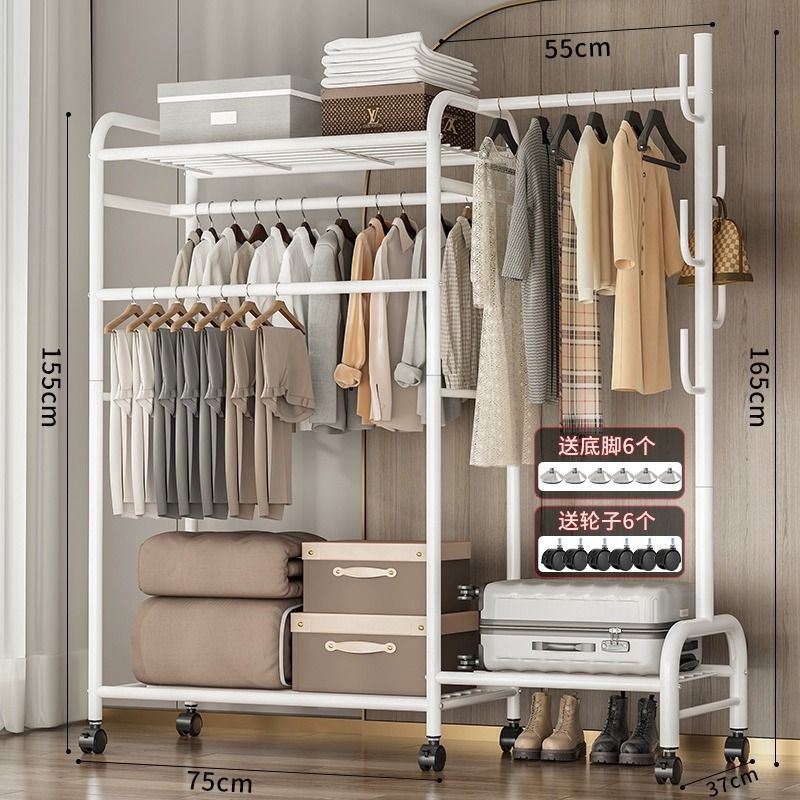 ベッドルーム床スタンド服ハンガーストレージ家庭用シンプルな屋内バルコニー衣服乾燥ラック衣服乾燥ポール衣服ラック ベッドルーム床スタンド服ハンガーストレージ家庭用シンプルな屋内バルコニー衣服乾燥ラック衣服乾燥ポール衣服ラック