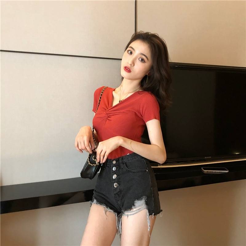 ノット トップス レディース ニット Tシャツ カットソー Vネック 半袖 プルオーバー 体型カバー バストアップ フィット感 伸縮性 ボディライン レッド カーキ グリーン アイボリー ブルー ホワ ノット トップス レディース ニット Tシャツ カットソー Vネック 半袖 プルオーバー 体型カバー バストアップ フィット感 伸縮性 ボディライン レッド カーキ グリーン アイボリー ブルー ホワ