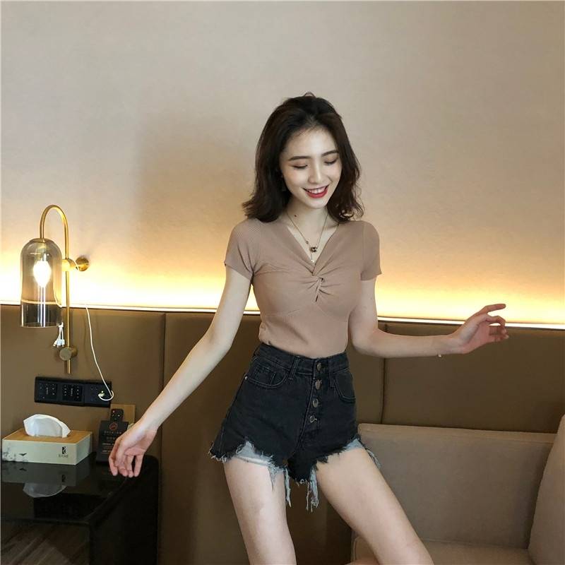 ノット トップス レディース ニット Tシャツ カットソー Vネック 半袖 プルオーバー 体型カバー バストアップ フィット感 伸縮性 ボディライン レッド カーキ グリーン アイボリー ブルー ホワ ノット トップス レディース ニット Tシャツ カットソー Vネック 半袖 プルオーバー 体型カバー バストアップ フィット感 伸縮性 ボディライン レッド カーキ グリーン アイボリー ブルー ホワ