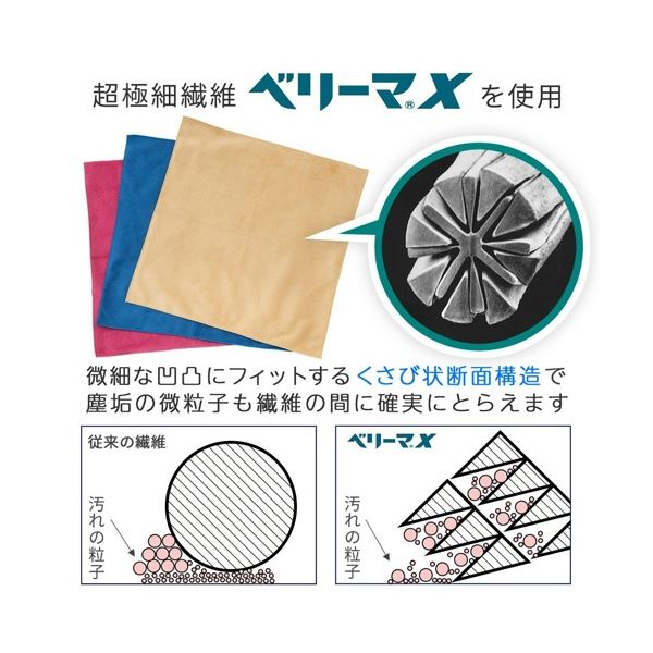 （まとめ）キング クリーニングクロス 30x30cm ブルー K-CCP30-BL 1枚[x3]