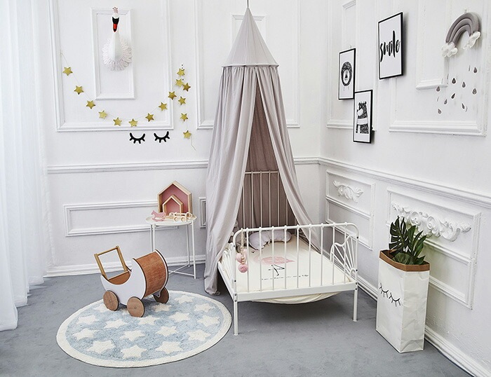 期間限定オファー ベビー マットレス プレイマット 星柄 ベビーベッド クッション 遊びマット マットレス ベビー 寝具 選べるカラー 円形 ラウンドクッション シンプル インテリア 北欧 赤ちゃん