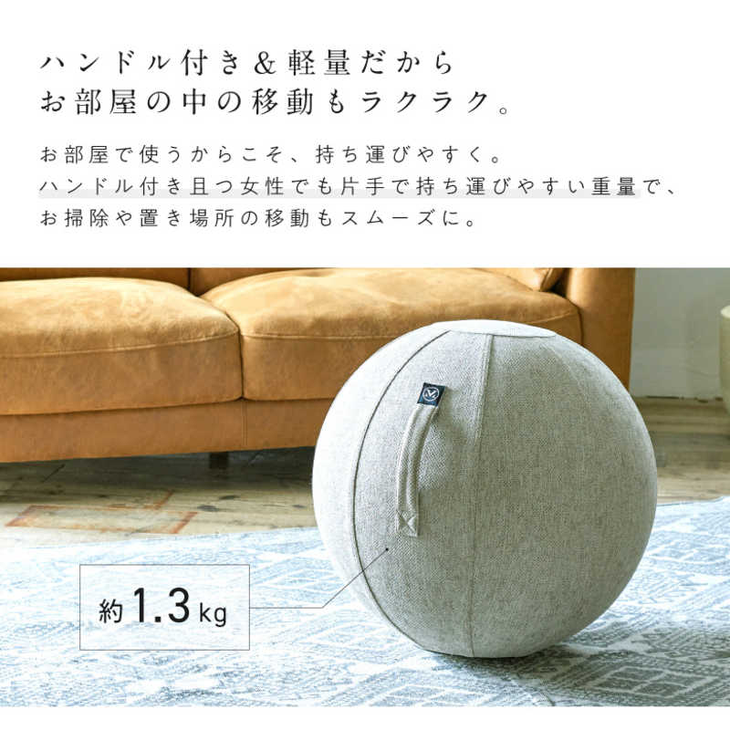 アルインコ　バランスボール シェリア(55cm/) サンドベージュ　MVS355