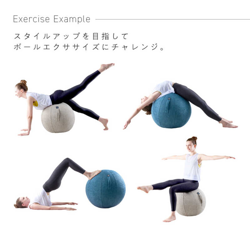 アルインコ　バランスボール シェリア(55cm/) サンドベージュ　MVS355