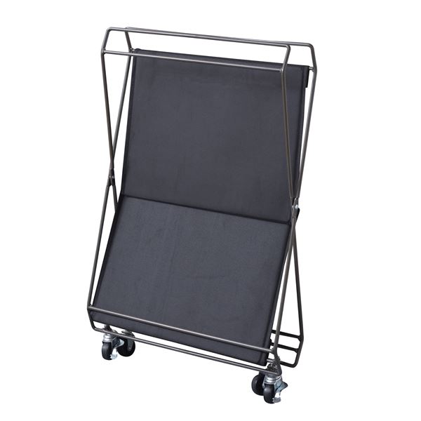 フォールディングワゴン S 約W43.5xD28xH58cm ブラック 組立品 [スタッチボックス別売り]
