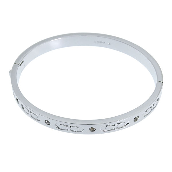 コーチ アクセサリー レディース ブレスレット シグネチャー ヒンジド バングル アウトレット シルバー KSSNG C HNGD BNG CX769SLV COACH