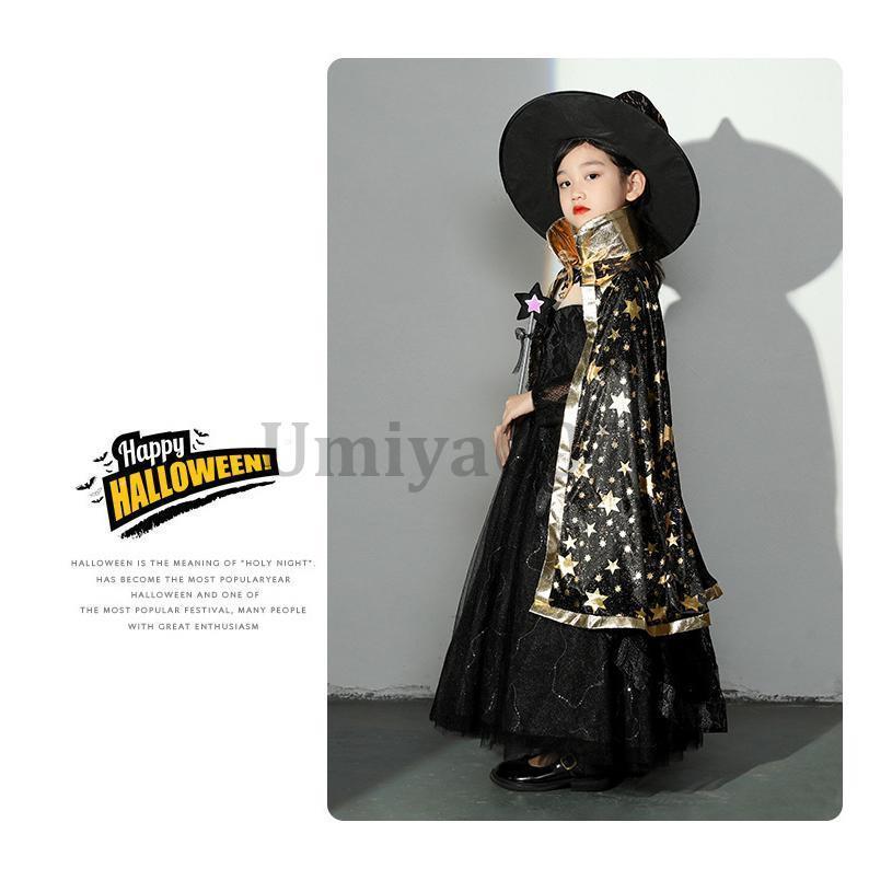 ハロウィン 女の子 衣装 魔女 子供 コスプレ 仮装 キッズ ワンピース 妖精 姫系 仮装 キッズ 変装 魔法使い 子どもドレス 悪魔 コスチューム 精霊 4点セット ハロウィン 女の子 衣装 魔女 子供 コスプレ 仮装 キッズ ワンピース 妖精 姫系 仮装 キッズ 変装 魔法使い 子どもドレス 悪魔 コスチューム 精霊 4点セット