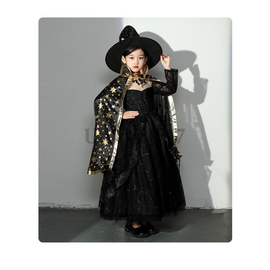 ハロウィン 女の子 衣装 魔女 子供 コスプレ 仮装 キッズ ワンピース 妖精 姫系 仮装 キッズ 変装 魔法使い 子どもドレス 悪魔 コスチューム 精霊 4点セット ハロウィン 女の子 衣装 魔女 子供 コスプレ 仮装 キッズ ワンピース 妖精 姫系 仮装 キッズ 変装 魔法使い 子どもドレス 悪魔 コスチューム 精霊 4点セット