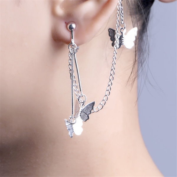 AHCAHCUM.muchacha 蝶々バレッタ 蝶々イヤーカフ 4点セット AHCAHCUM.muchacha（ヘアアクセサリー）のフリマアイテム一覧