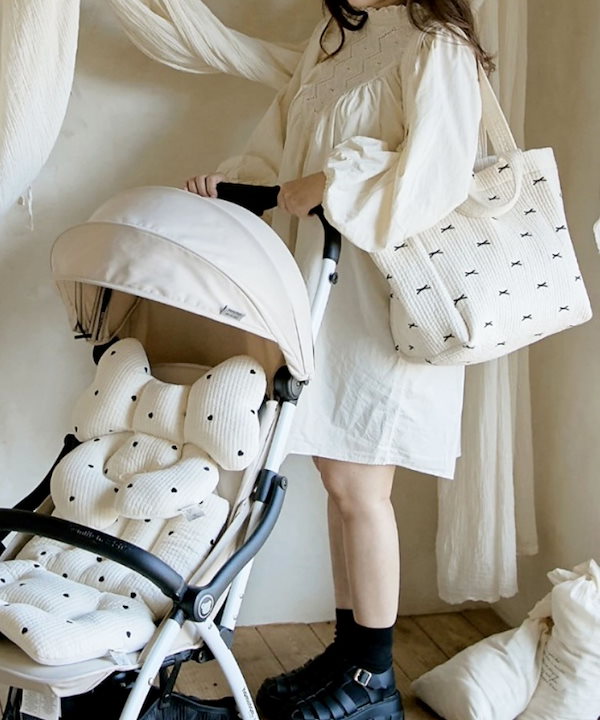 Qoo10] ヌビバッグ リボン マザーズバッグ ショ