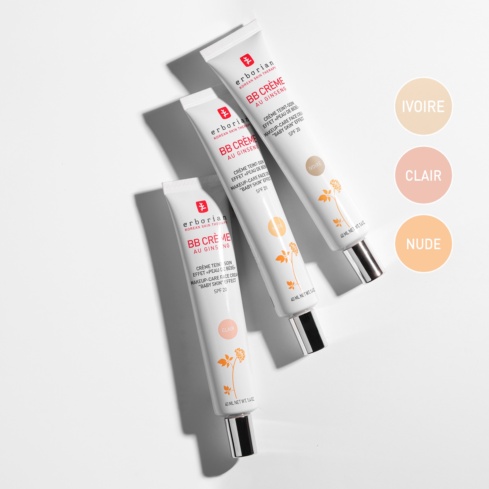 BBクリーム SPF20, 40ml (クレア)