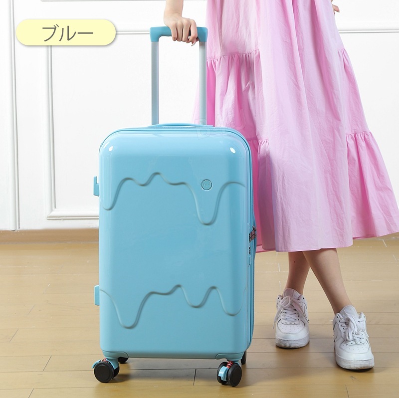 牛乳 アイスクリーム スーツケース Sサイズ 20インチ USBポート付き カップホルダー搭載 機内持込み可 2泊3日 子供 キャリーケース ジッパー おしゃれ かわいい 軽量 大容量 キャリーバッグ 牛乳 アイスクリーム スーツケース Sサイズ 20インチ USBポート付き カップホルダー搭載 機内持込み可 2泊3日 子供 キャリーケース ジッパー おしゃれ かわいい 軽量 大容量 キャリーバッグ