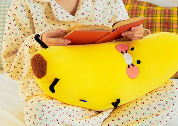 新品【カカオフレンズ】韓国限定  チュンシクの八百屋シリーズ　ネギ　抱き枕 Qoo10] カカオフレンズ 【公式】韓国限定 カカオフレンズ産 抱き