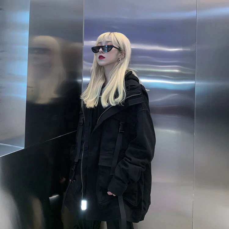 多機能 長袖 カーゴジャケット 男女兼用 アウター モッズ ミリタリー トップス ヒップホップ 多機能 長袖 カーゴジャケット 男女兼用 アウター モッズ ミリタリー トップス ヒップホップ