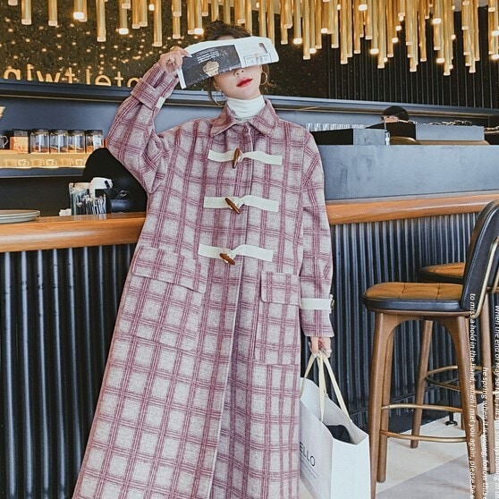 アウター コート ロングコート ロング丈 襟付き かわいい 大人可愛い きれいめ シンプル カジュアル 大人 上品 おしゃれ レトロ 大人女子 こなれ感 ラブリー キュート 主役級 存在感 チェック柄
