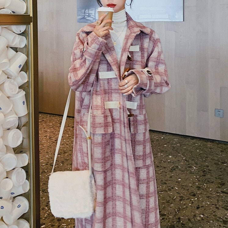 アウター コート ロングコート ロング丈 襟付き かわいい 大人可愛い きれいめ シンプル カジュアル 大人 上品 おしゃれ レトロ 大人女子 こなれ感 ラブリー キュート 主役級 存在感 チェック柄