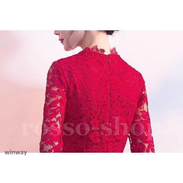 ドレス マーメイドドレス ワイン赤 レースドレス ミモレ丈 結婚式 二次会 お呼ばれ ゲストドレス 総レース 7分袖 緑 パーティードレス 30代 6色 ドレス マーメイドドレス ワイン赤 レースドレス ミモレ丈 結婚式 二次会 お呼ばれ ゲストドレス 総レース 7分袖 緑 パーティードレス 30代 6色