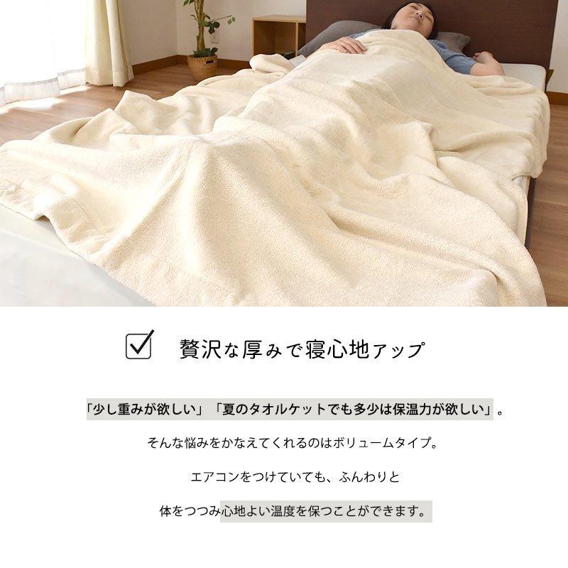 2枚組 今治 タオルケット シングル バイオ精錬加工[ケミカルフリー］ 無添加 ボリュームタイプ　5S-41-300-2