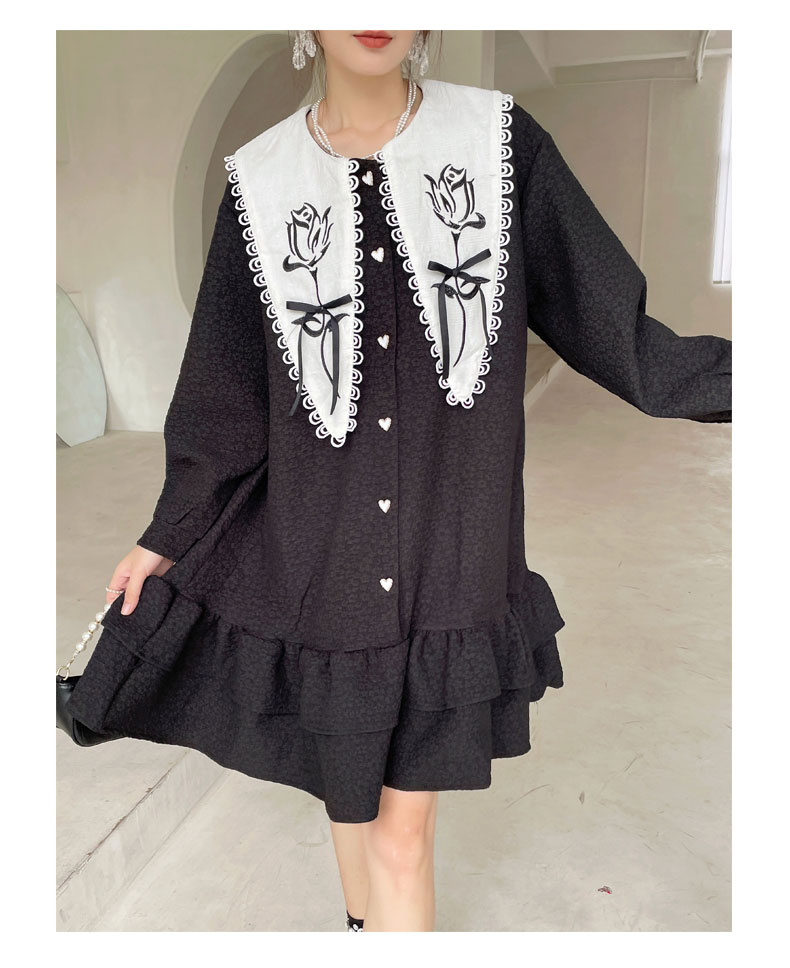 フラワードールカラーフリルワンピース フリルワンピース ティアードスカート ワンピース ドレス ブラ フラワードールカラーフリルワンピース フリルワンピース ティアードスカート ワンピース ドレス ブラ