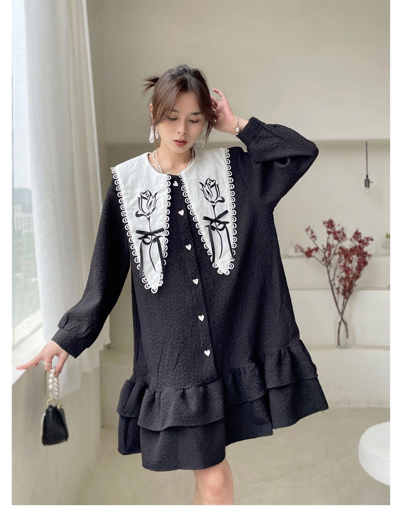 フラワードールカラーフリルワンピース フリルワンピース ティアードスカート ワンピース ドレス ブラ フラワードールカラーフリルワンピース フリルワンピース ティアードスカート ワンピース ドレス ブラ