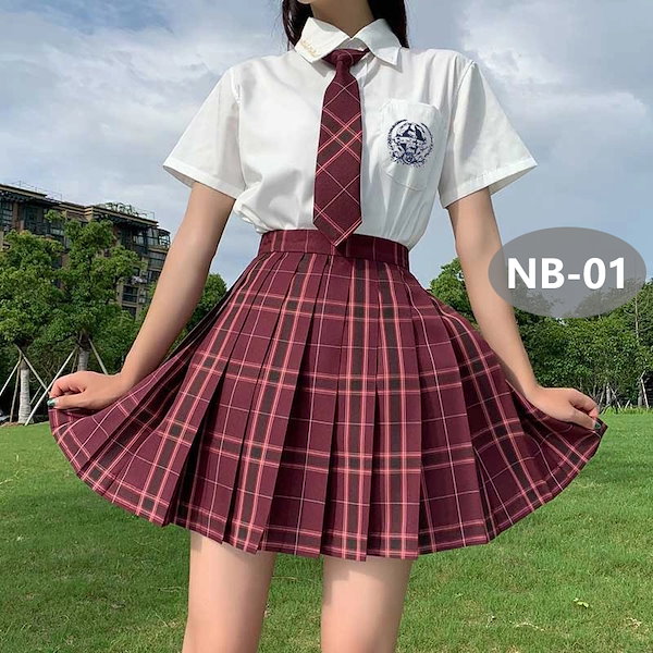 セーラー服 スカート 日本製 W60～69cm×丈56～68cm 箱ひだ
