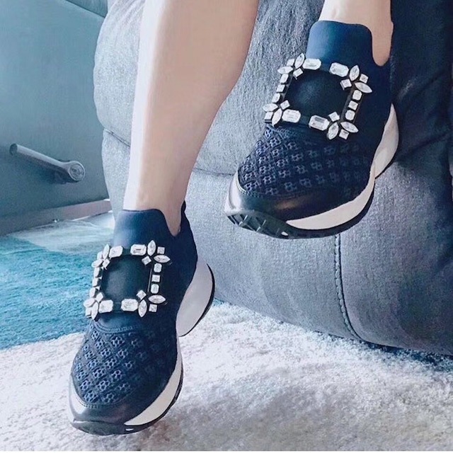 レディース クリスタルビジュースニーカー キラキラビジュー厚底スニーカー レディース クリスタルビジュースニーカー キラキラビジュー厚底スニーカー