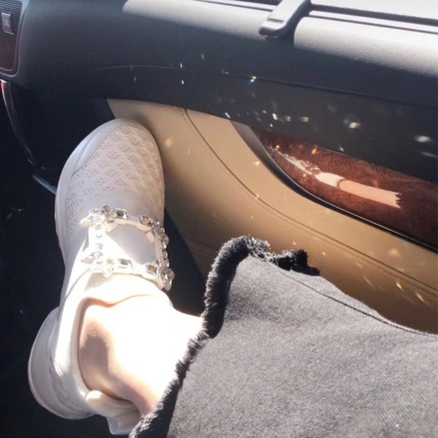 レディース クリスタルビジュースニーカー キラキラビジュー厚底スニーカー レディース クリスタルビジュースニーカー キラキラビジュー厚底スニーカー