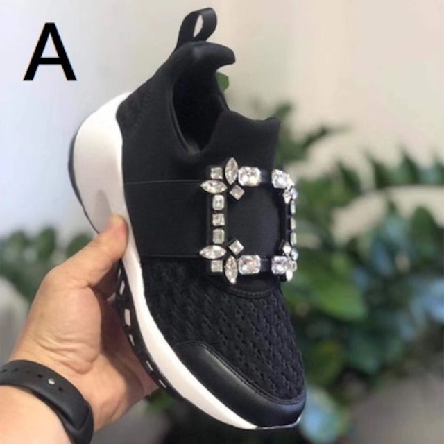 レディース クリスタルビジュースニーカー キラキラビジュー厚底スニーカー レディース クリスタルビジュースニーカー キラキラビジュー厚底スニーカー