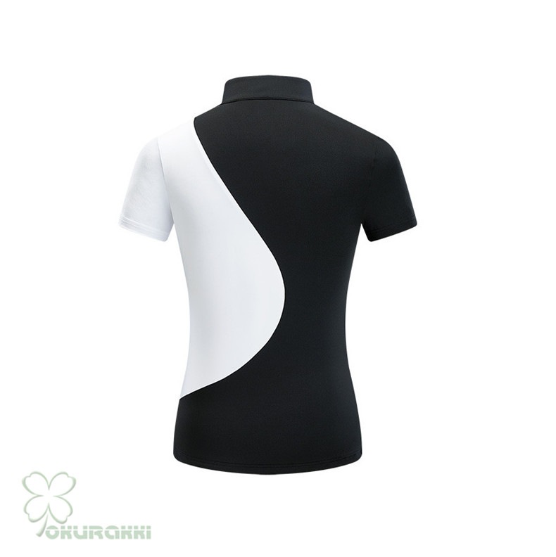 ゴルフ 半袖ポロシャツ ゴルフウェア 通気速幹 ストレッチ シャツ レディース ポロシャツ 春夏新作モデル2506gfshirt15