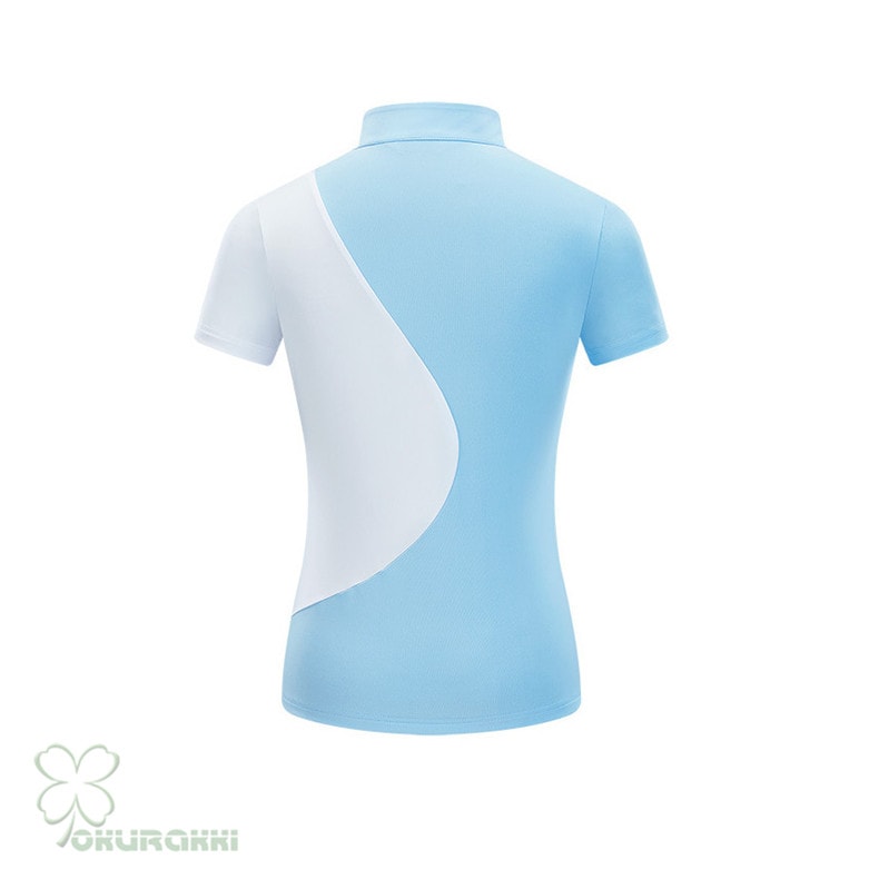 ゴルフ 半袖ポロシャツ ゴルフウェア 通気速幹 ストレッチ シャツ レディース ポロシャツ 春夏新作モデル2506gfshirt15