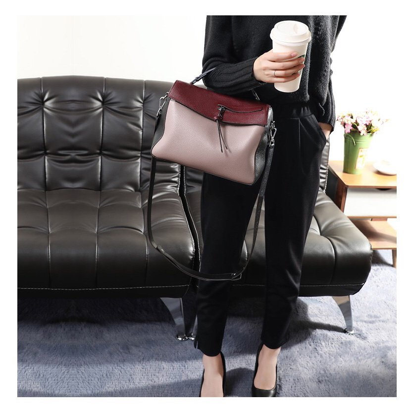 限定大特価2wayバッグ レディース レザー 本革 バイカラー ハンドバッグ ショルダーバッグ 上品 限定大特価2wayバッグ レディース レザー 本革 バイカラー ハンドバッグ ショルダーバッグ 上品