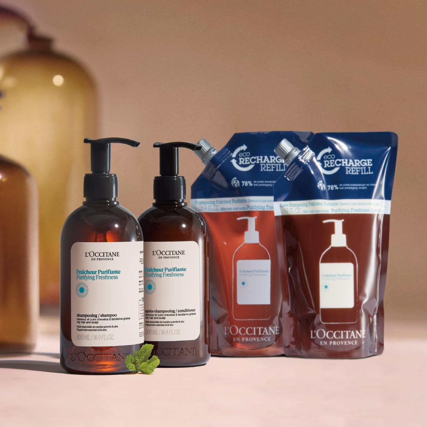 ロクシタン(LOCCITANE) ピュアフレッシュ シャンプー 500mL クール ひんやり 女性用 男性用 メンズ 人気 スカルプケア ファイブハーブス ピュアフレッシュネスシリーズが処方を変えて