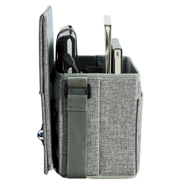 （まとめ買い）BIZRACK PC/ツール収納バッグ グレイ カハ-BRSB130-1 [x3]
