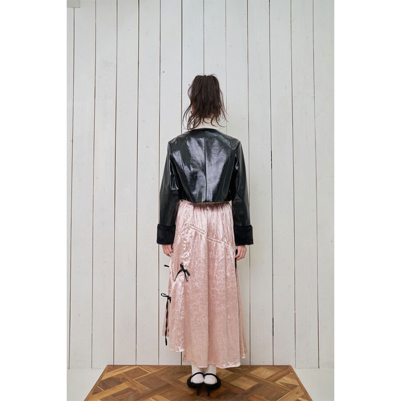 ノラリリーエル 【3カラー】ギャザーリボン Aライン スカート 224760078 ノラリリーエル 【3カラー】ギャザーリボン Aライン スカート 224760078