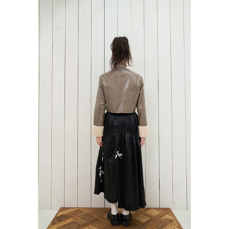 ノラリリーエル 【3カラー】ギャザーリボン Aライン スカート 224760078 ノラリリーエル 【3カラー】ギャザーリボン Aライン スカート 224760078