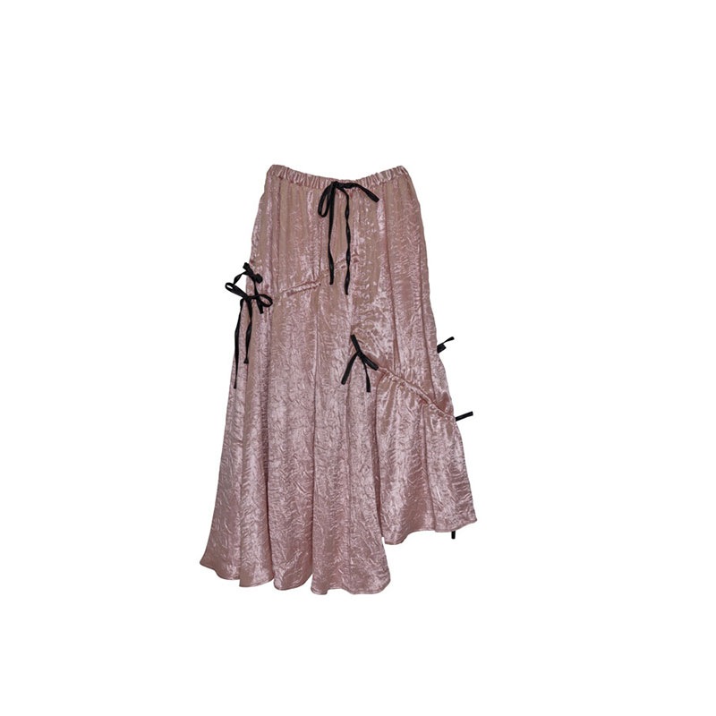 ノラリリーエル 【3カラー】ギャザーリボン Aライン スカート 224760078 ノラリリーエル 【3カラー】ギャザーリボン Aライン スカート 224760078