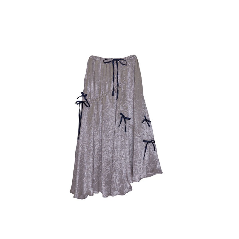 ノラリリーエル 【3カラー】ギャザーリボン Aライン スカート 224760078 ノラリリーエル 【3カラー】ギャザーリボン Aライン スカート 224760078