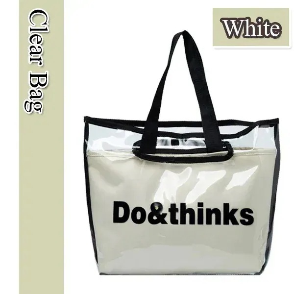 【20点セット】メガ割クリアバッグ レディース 英字 ビニールバッグ PVC 透明バッグ ポーチセット シンプル254