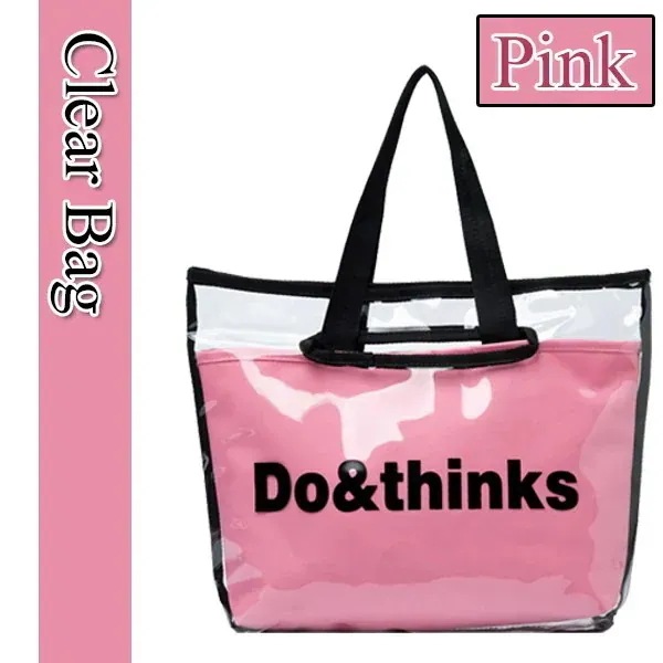 【20点セット】メガ割クリアバッグ レディース 英字 ビニールバッグ PVC 透明バッグ ポーチセット シンプル254