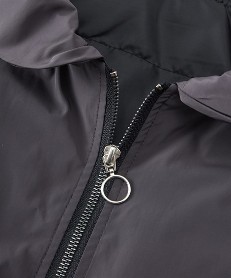 ベスト シニアファッション 襟風デザインポケット中綿入りベスト