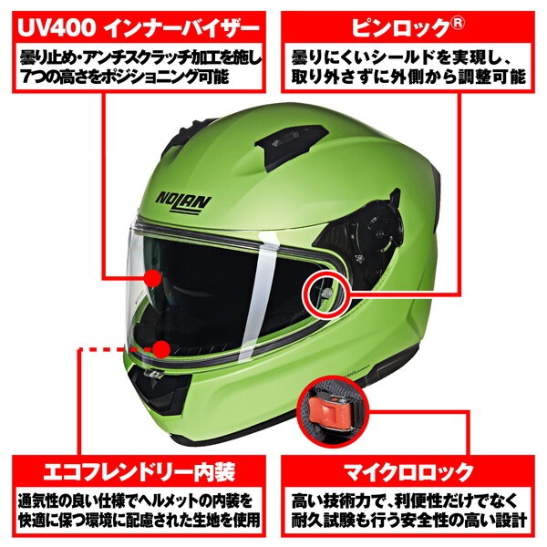NOLAN D60113 NOLAN(ノーラン) バイク用 ヘルメット フルフェイス N60-6 CLASSICO NOBILE(GREEN/322) Lサイズ(59-60cm) 60113 NOLAN D60113 NOLAN(ノーラン) バイク用 ヘルメット フルフェイス N60-6 CLASSICO NOBILE(GREEN/322) Lサイズ(59-60cm) 60113