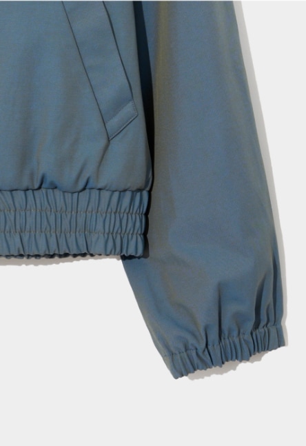 【SATUR】 LECCE TWO TONE ZIP UP JACKET : EMERALD BLUE