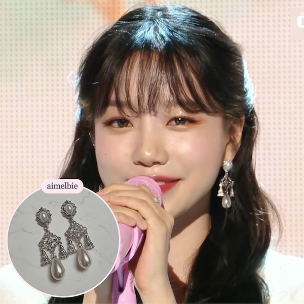 【HAESOOL】Earrings YUE4486〜ピアス★TWICE ジヒョさん着用 Qoo10] TWICE ジヒョ 着用 [Soo&So