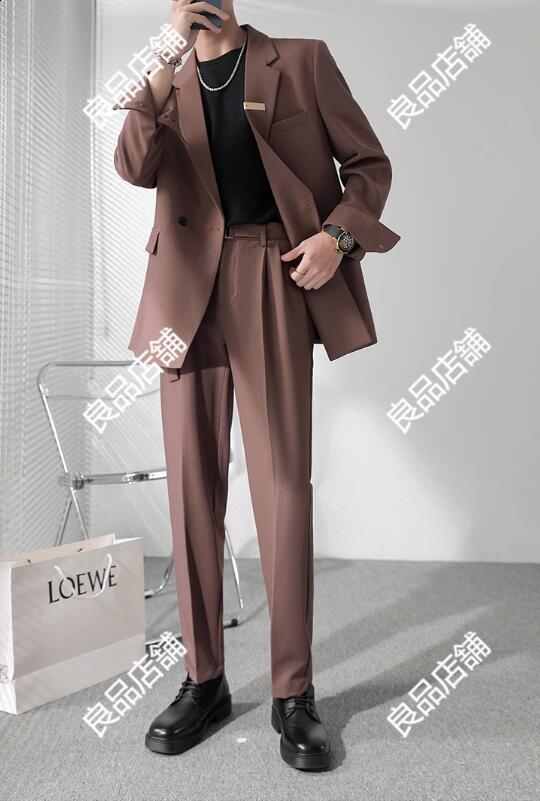 再入荷品「5color」Ｍ-4XL メンズスーツ カジュアルスーツ ゆったり メンズ スーツ 2ピーススーツ リクルートスーツ ビジネススーツ 無地 グリーン パンツスーツ ブラック セットアップ 2