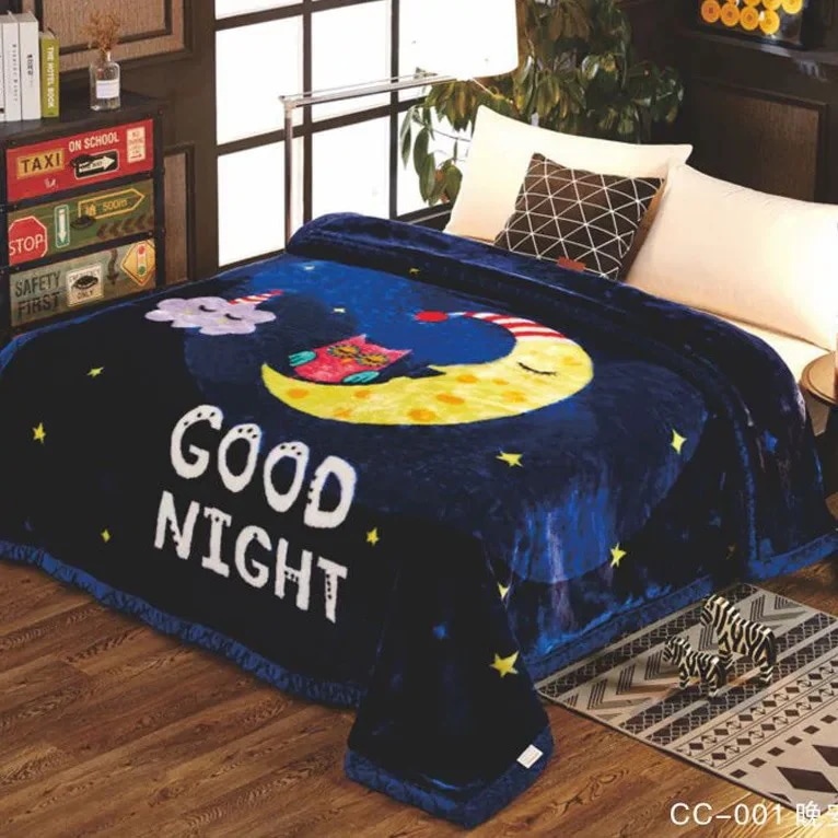 厚手のラッシェルブランケット冬の暖かさウェディングブランケット両面フリースオフィス用お昼寝用ブランケット二層式ブランケットギフト用ブランケット