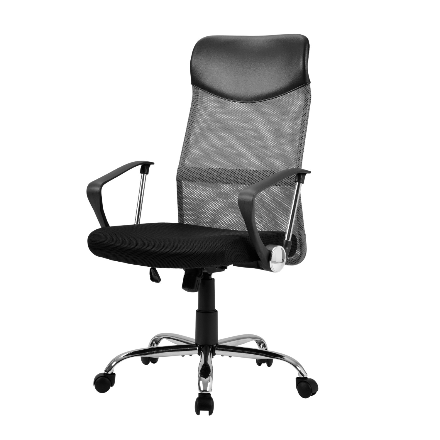 【国内発送,送.料無料】A251AMAZONランキング1位デザイン 【グレー】オフィスチェア メッシュ+PU ハイバック　大人気